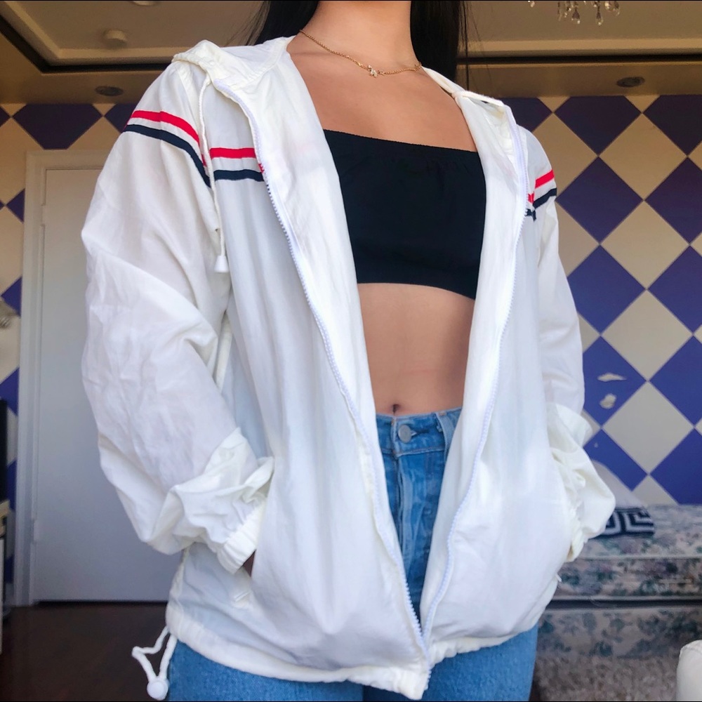 Brandy Melville White Windbreaker